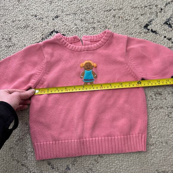 Gymboree Sugar and Spice Pink Knit Gingerbread Girl Pullover Sweater 3T - Picture 5 of 6